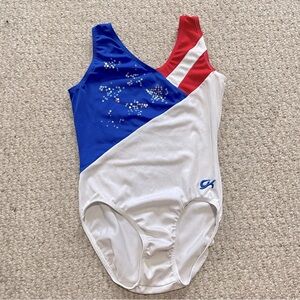 American Flag GK Elite Gymnastics Leotard AS